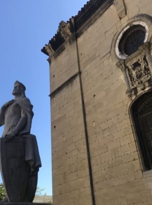 Our starting point in front of Oviedo's cathedral